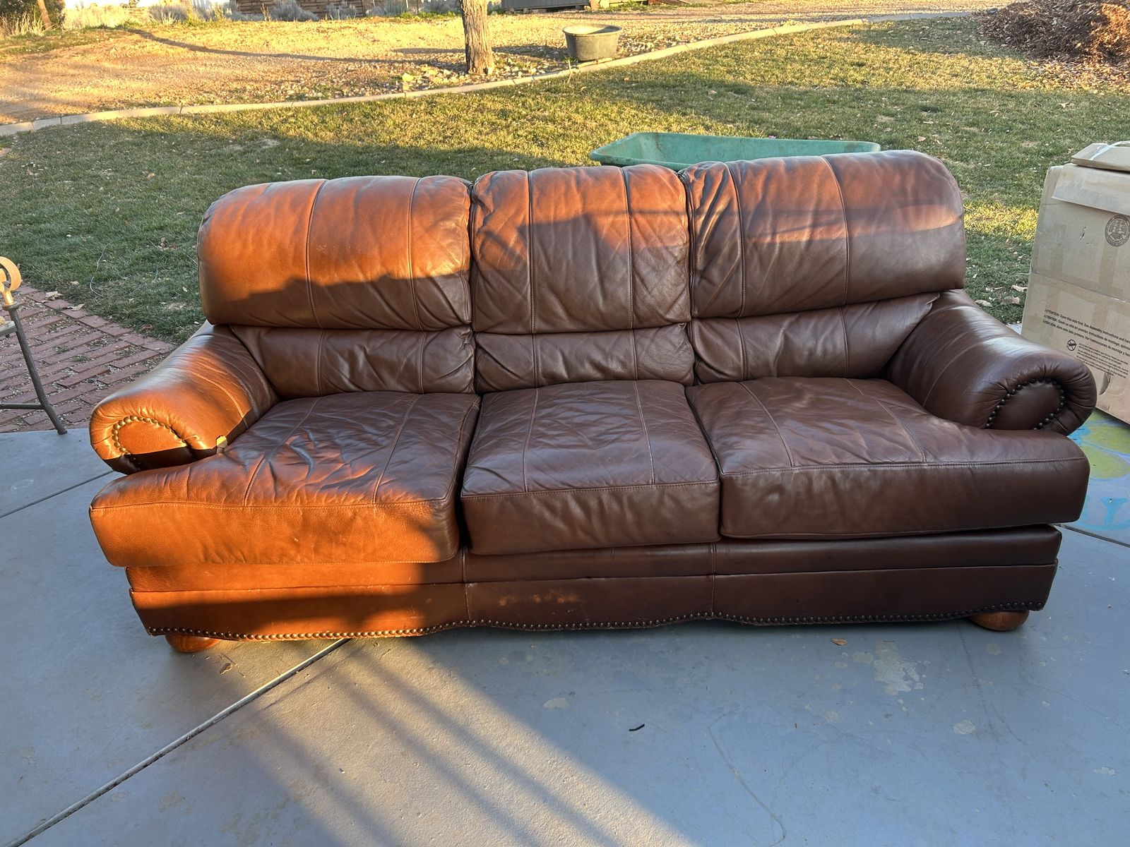 Leather Couch And Love Seat