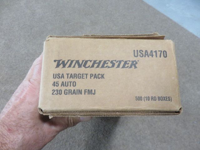 SEALED CASE OF WINCHESTER .45 TARGET LOADS WITH 230 GRAIN BULLETS