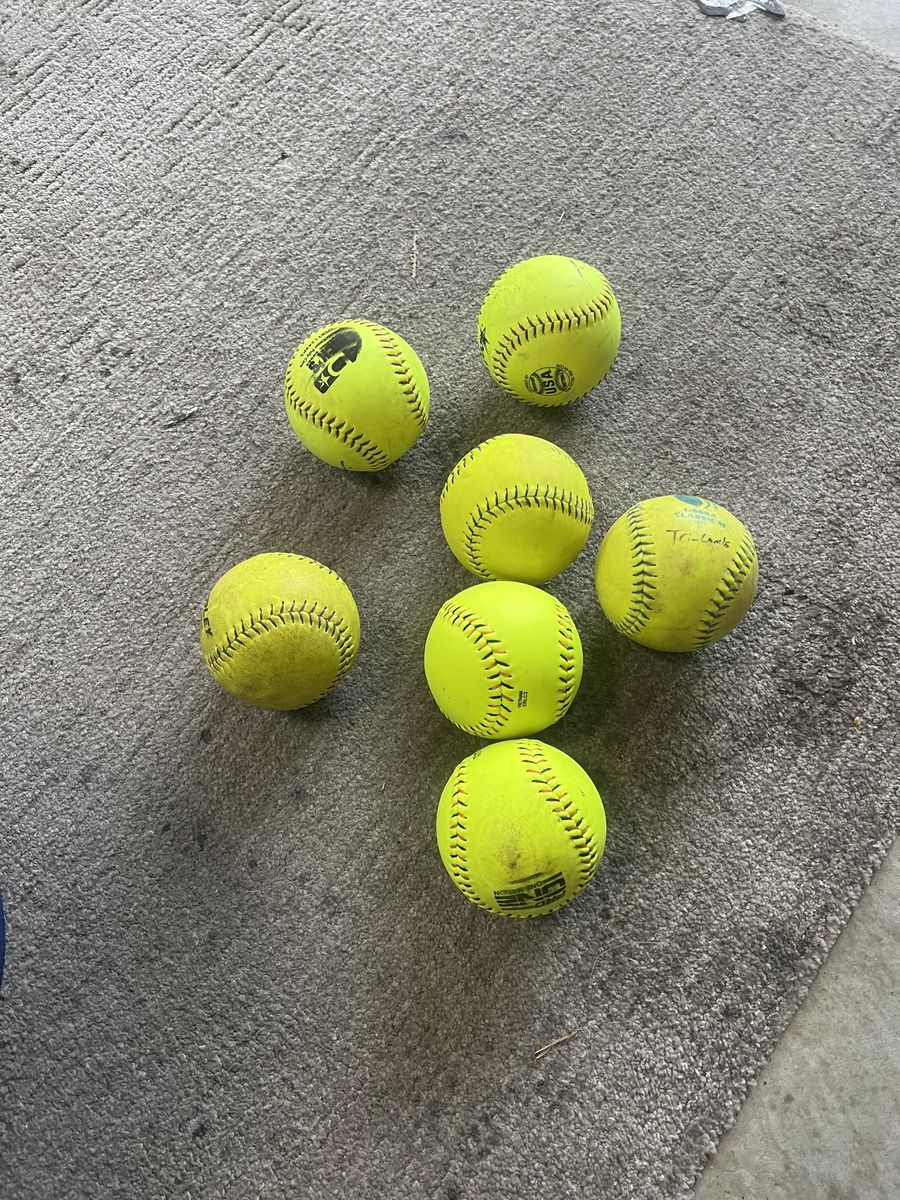 30 each 12 Yellow softballs for Sale