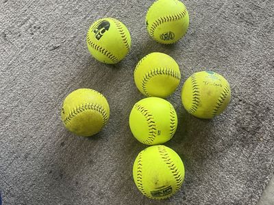 30 each 12 Yellow softballs for Sale