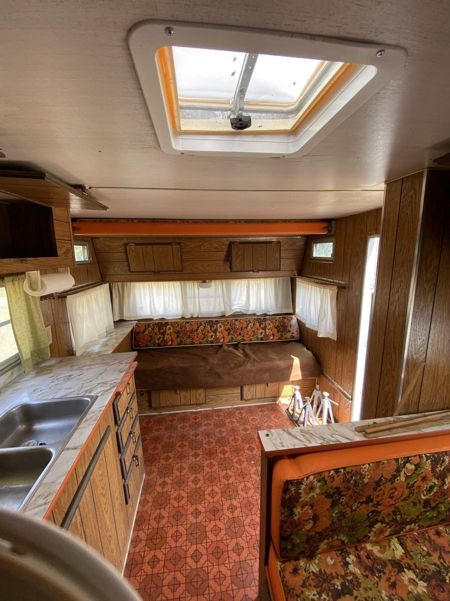 1973 camp trailer (or storage shed with a bed)