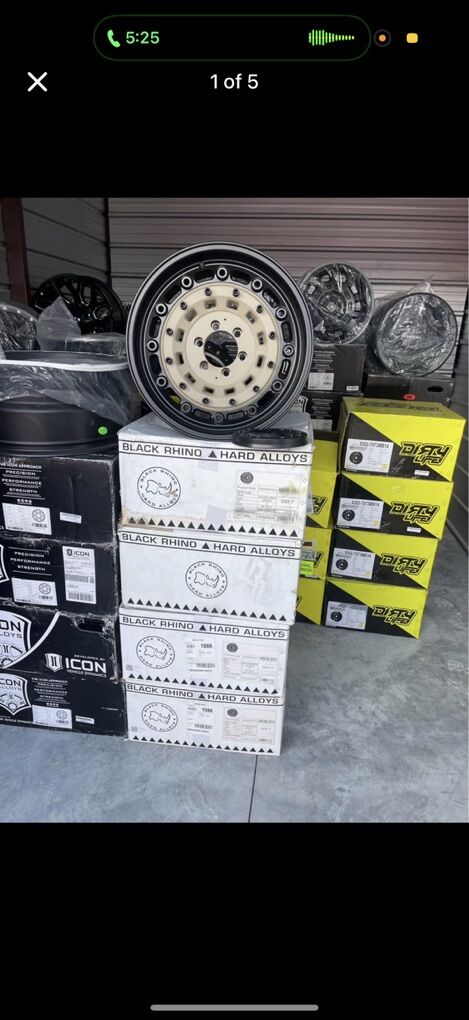 Toyota Tundra Gmc Chevy Dodge Black Rhino Rims 20