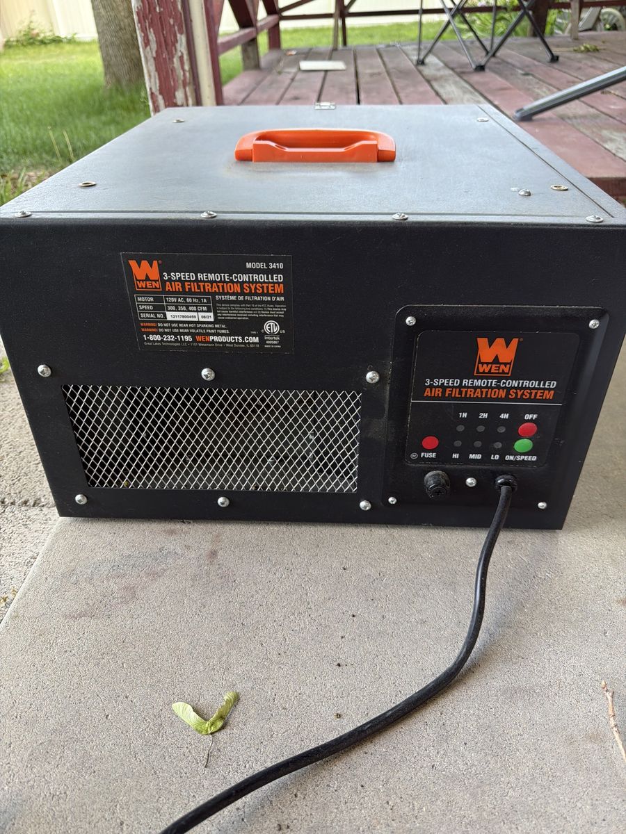 Wen Air Filtration System (missing remote)