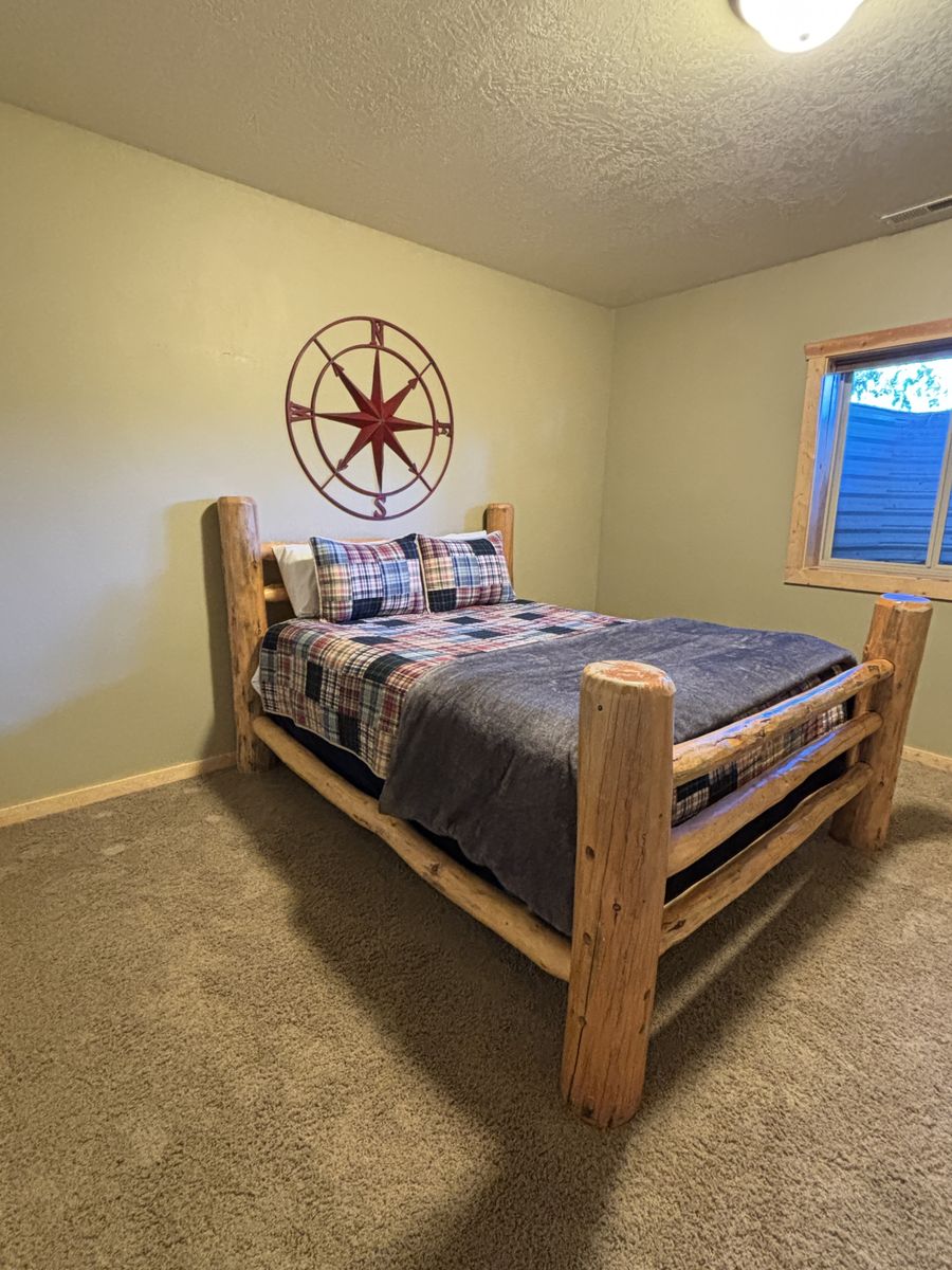 Queen Log bed frame