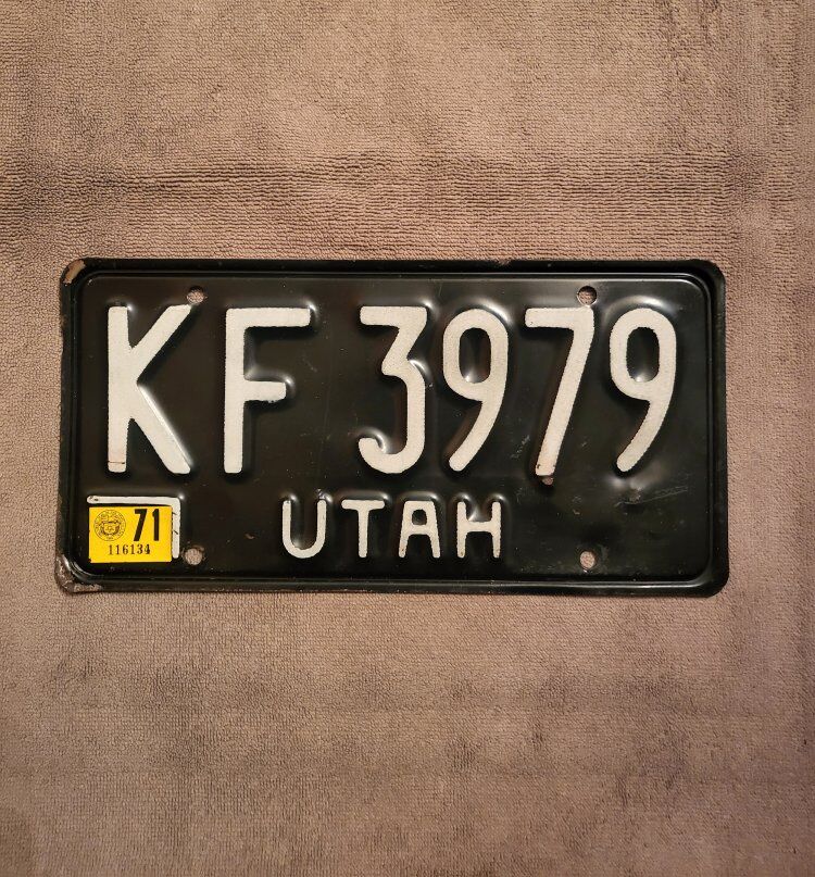 2971 Utah license plate