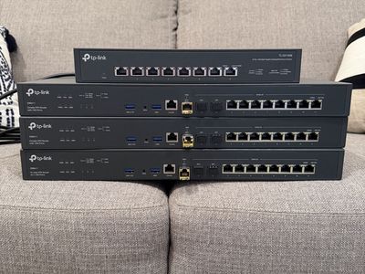 TP-Link Omada ER8411 VPN Routers & TL-SX1008 10G Switch Lot