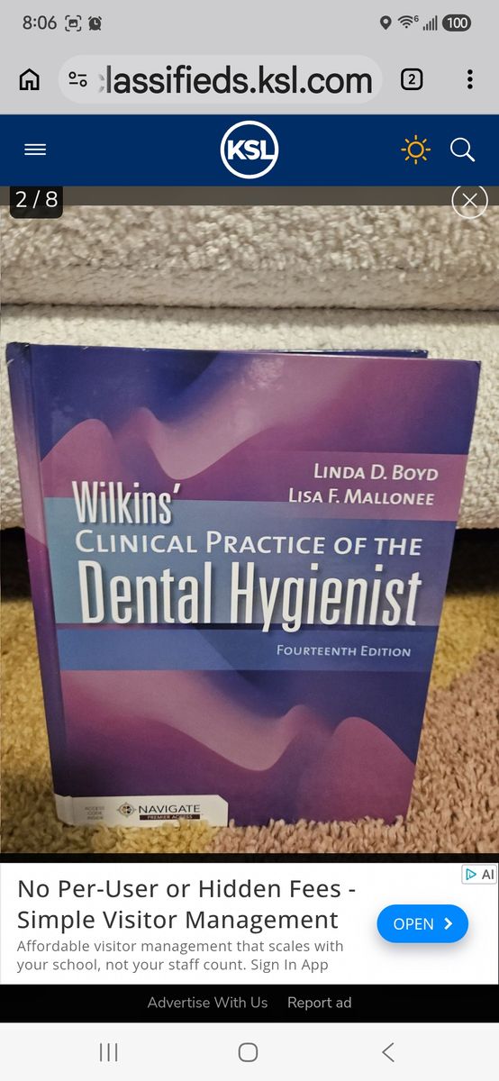 Dental hygiene class books
