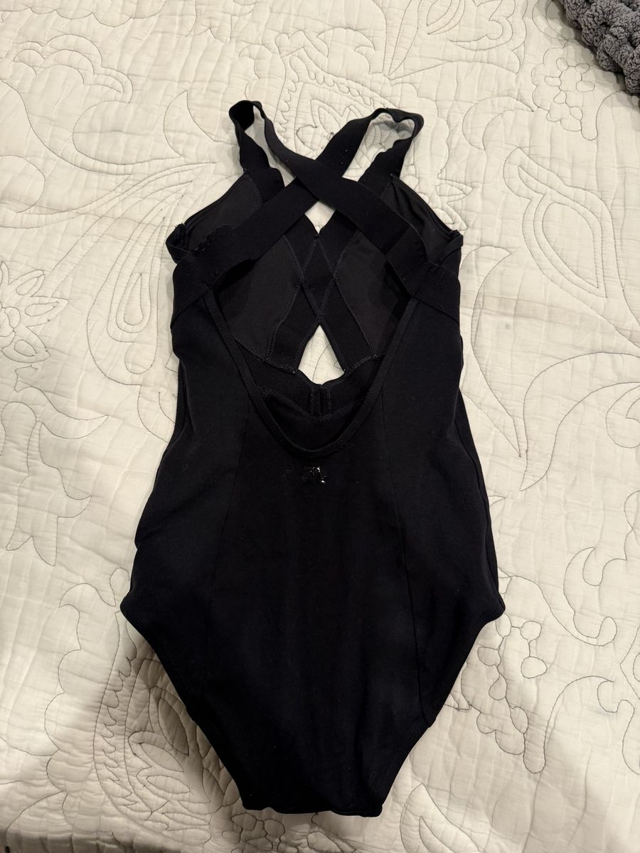 Jo & Jax Black Leotard Dancewear Size Youth Large YL