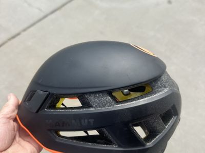 Mammut Wall Rider MIPS Climbing Helmet Black Orange Size 52-57cm
