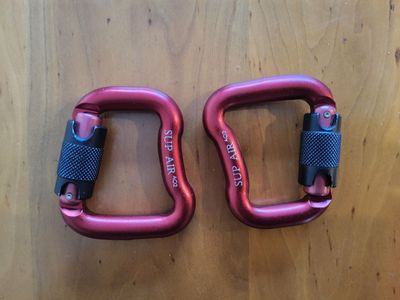 Super Air aluminum A02 selflocking paragliding carabiner