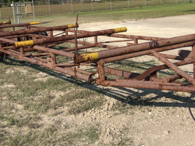 Heavy Pipe Material Dolly Tubing Pipeline Yard Hauler Rod Buggy Long Stick Transport Trailer Steel Carrier Fabrication Frame