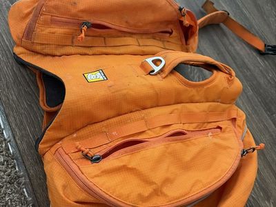 Ruffwear Orange Dog Pack Backpack Harness Size M Used