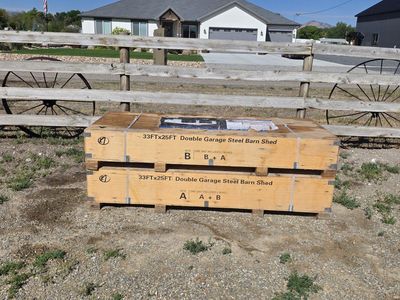 K3325 33ft x 25ft Double Garage Steel Barn Shed