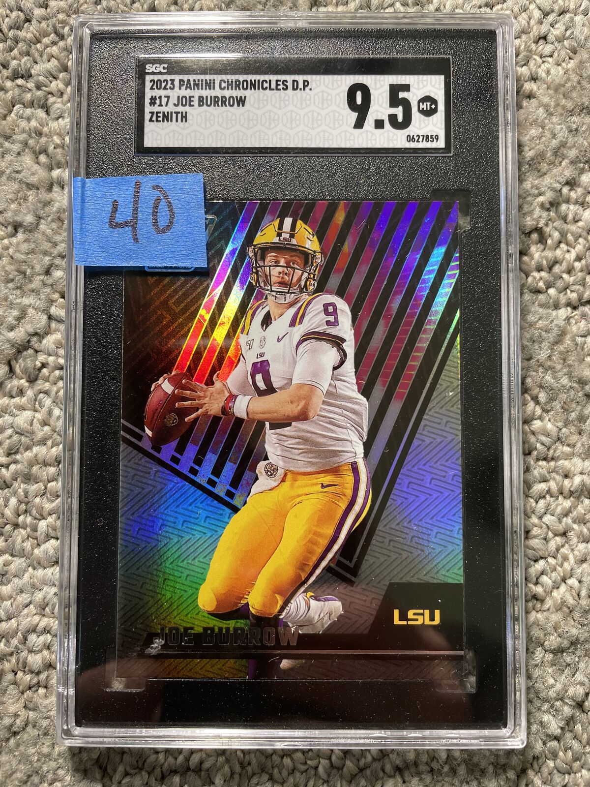 Joe Burrow graded slab