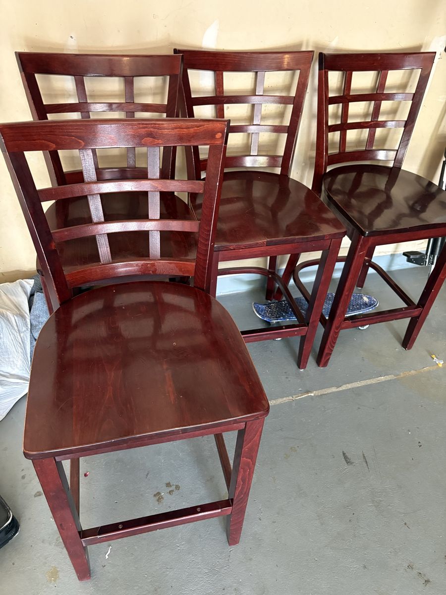 Solid wood barstools