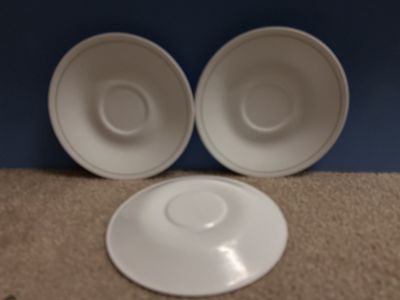 CORNINGWARE CORELLE SET OF 3 WILDFLOWER SAUCERS