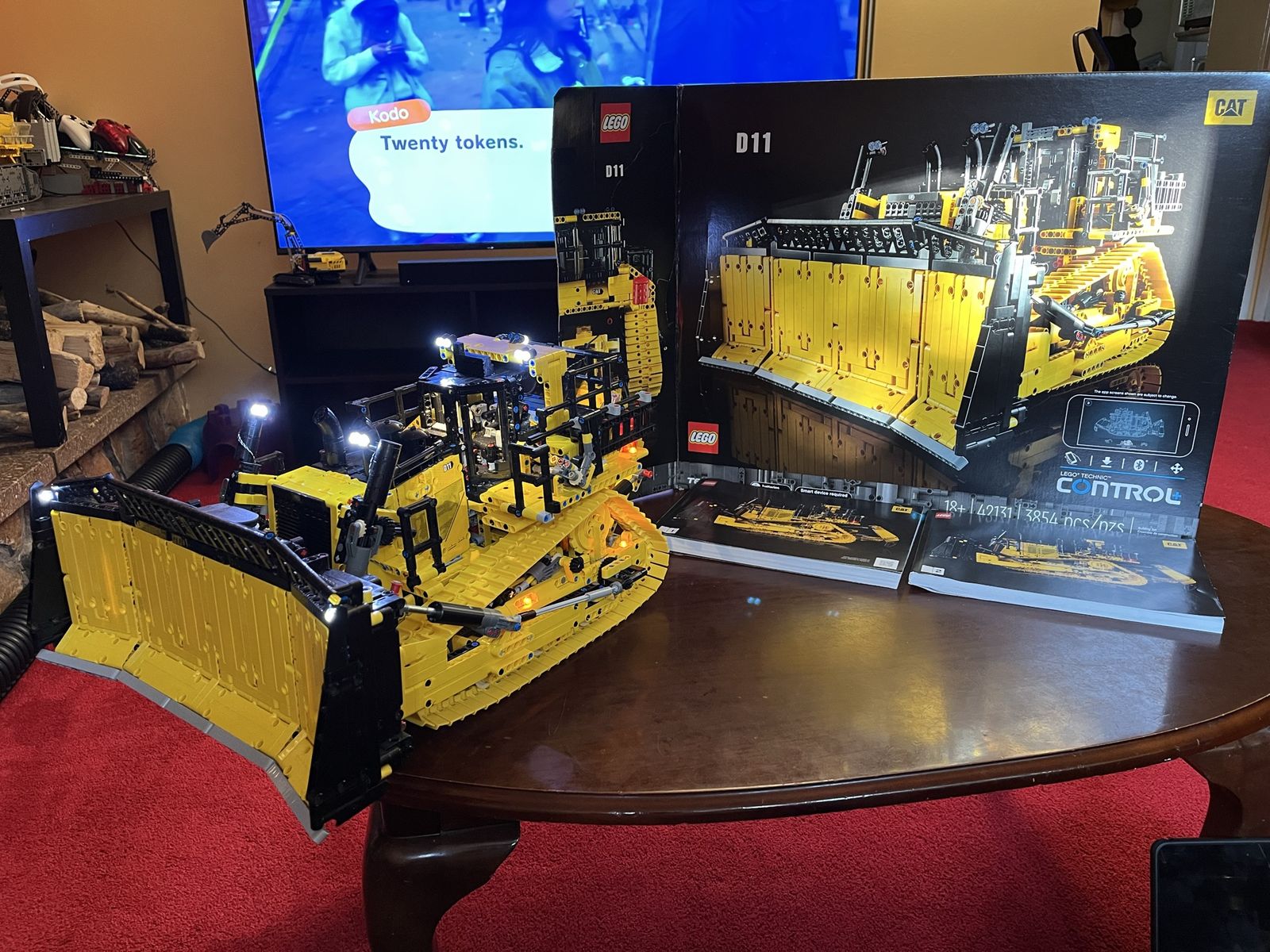 LEGO Technic CAT D11 App-Controlled Cat Dozer Set 42131 Built with Box & Manuals