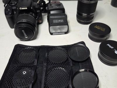 Canon EOS Rebel XSi DSLR Camera Kit w/ 2 Lenses, Flash & Filters - Vivitar, Altura