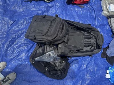 Black Travel Luggage Bag Set - Backpacks & Duffels