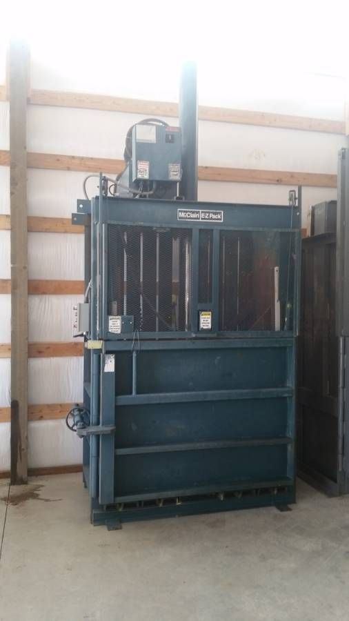 McClain 60" Cardboard Baler - $2,500! Trash compactors available Too!