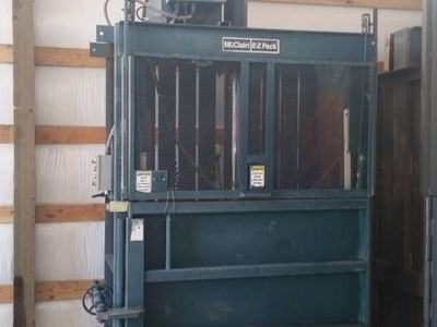 McClain 60" Cardboard Baler - $2,500! Trash compactors available Too!