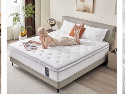 New Luxurious 14-inch Queen Size Mattress - Comfort & Support, Brand New in Box