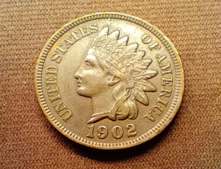 1902 Indian Head Cent About Uncirculated Condition! A beautiful coin!