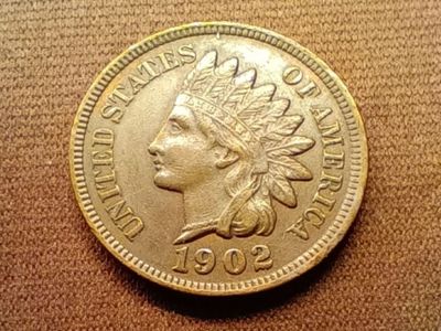 1902 Indian Head Cent About Uncirculated Condition! A beautiful coin!