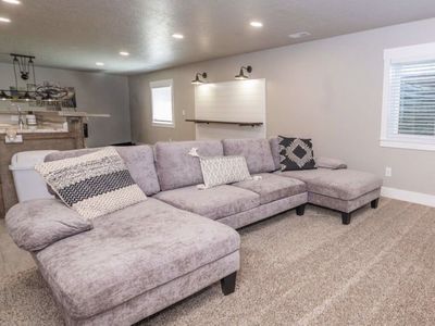 U-Shaped Sectional Sofa - Gray