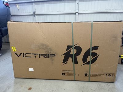 Victrip R6 Fat-Tire eBike Full-Suspension Headlights and TurnSignals (Brand-New-In-Box) w/Side Mirrors in White obo