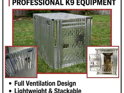 Aluminum large dog crate