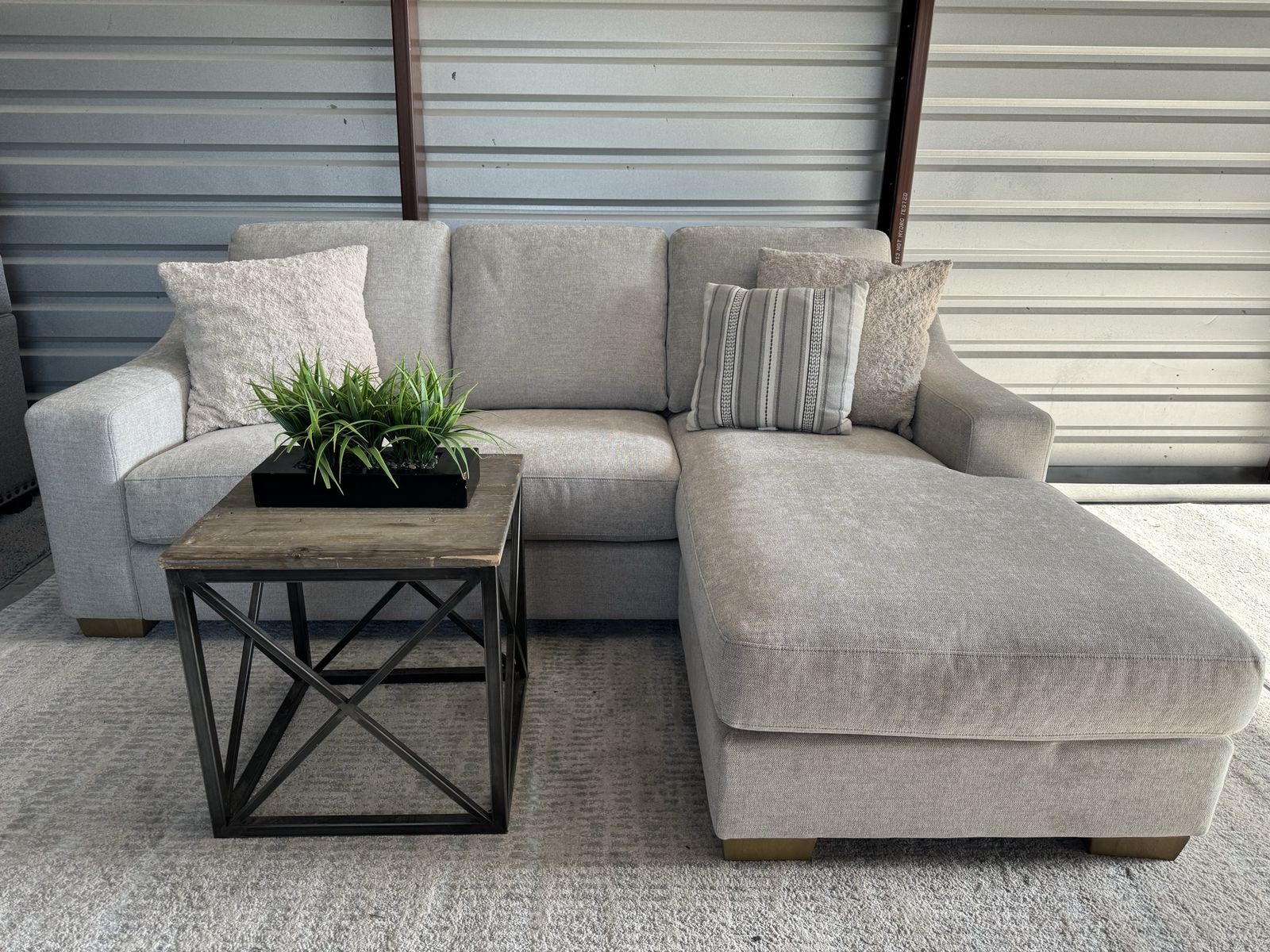 COSTCO DILLARD SOFA COUCH w/ REVERSIBLE CHAISE
