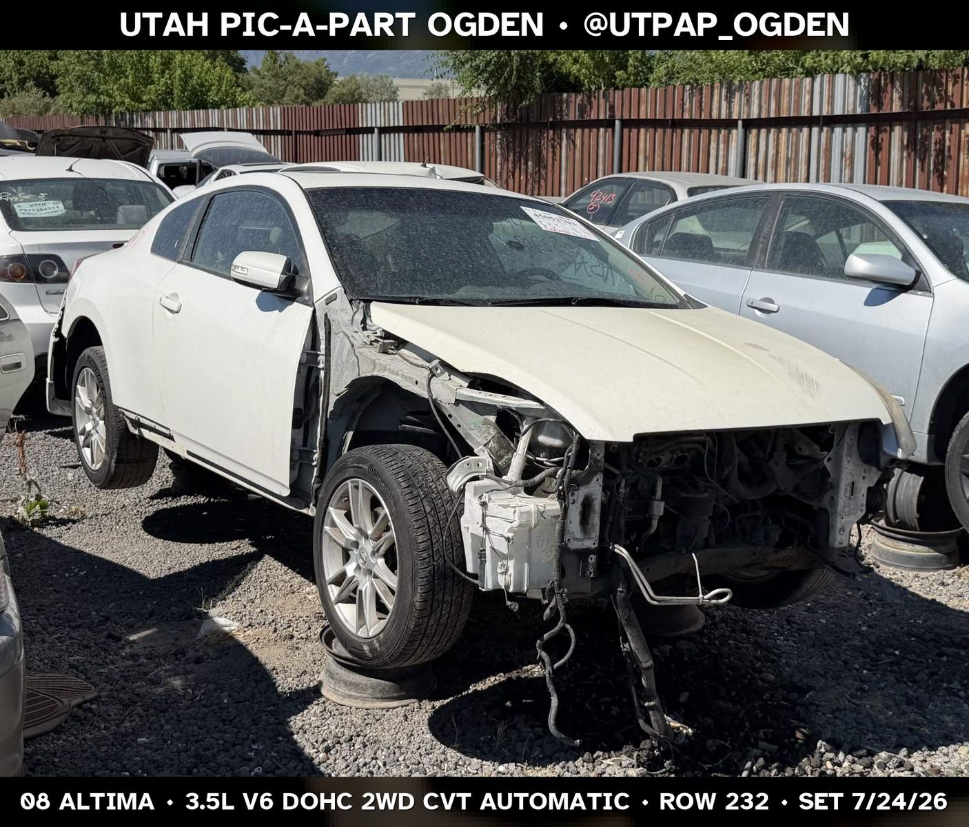 New Arrival - 2008 Nissan Altima Parts - UTPAP Ogden