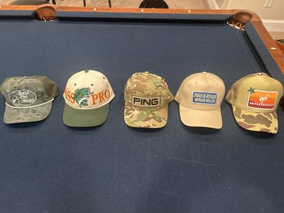 Assorted Camo & Earth Tone Trucker Hats - Bass Pro Shops, Ping, Field & Stream, Bronco