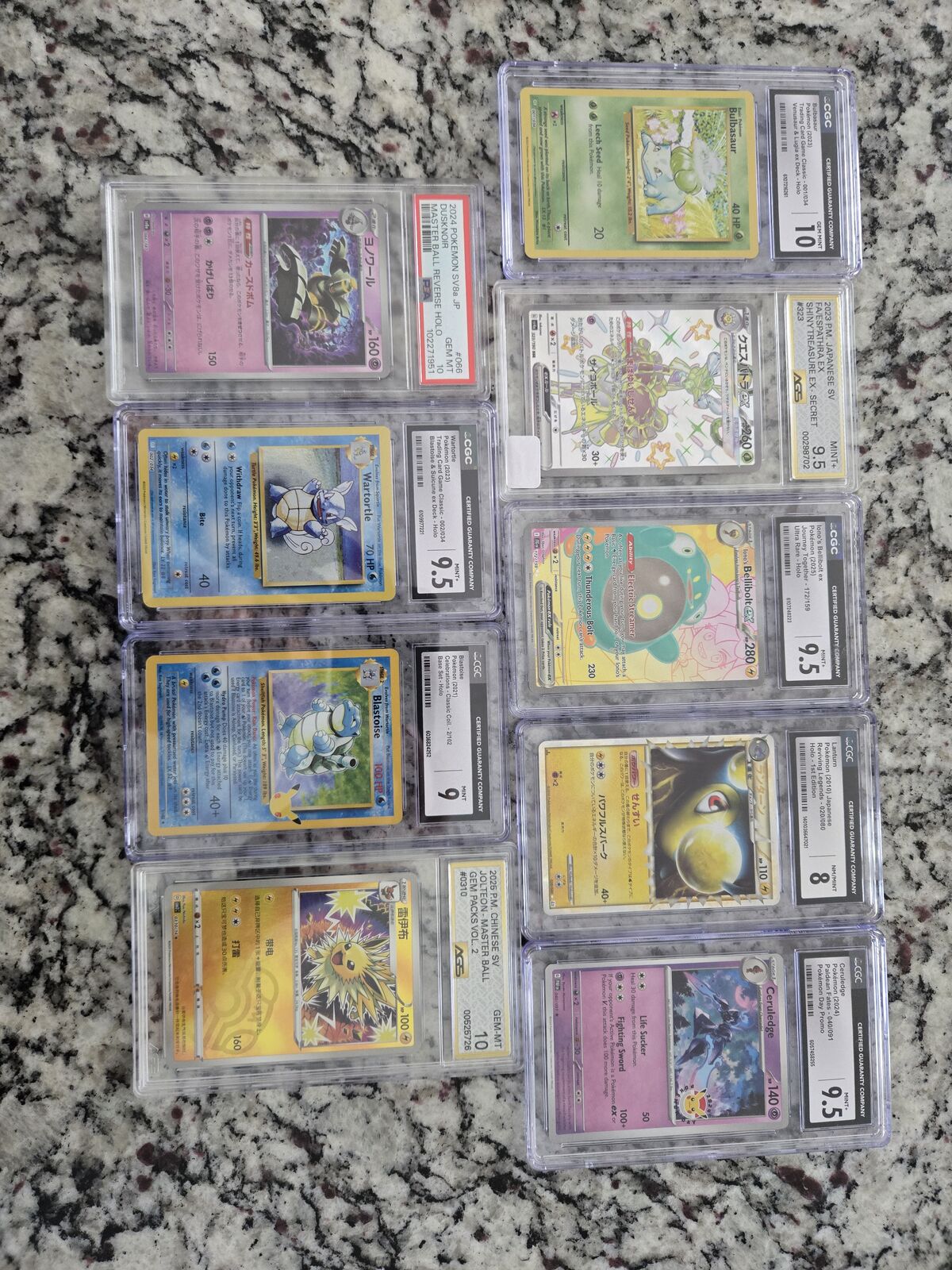 Graded pokemon cards