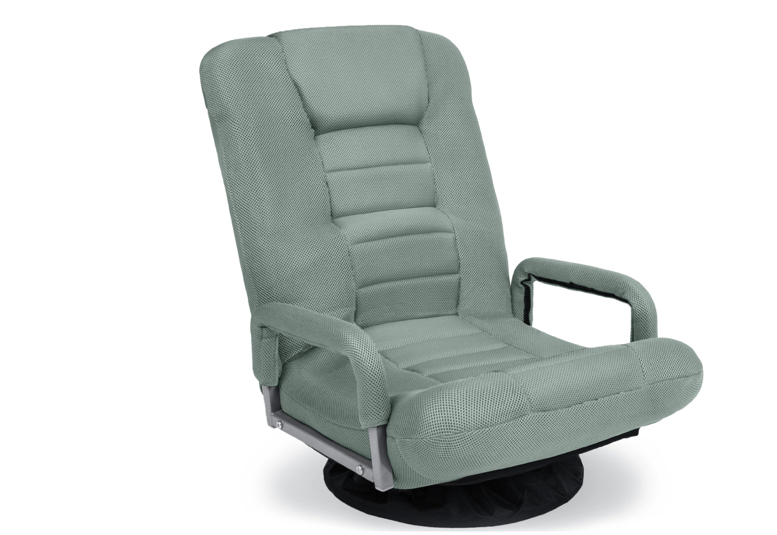 New Kids 360-Degree Swivel Gaming Floor Chair w/ Armrest Handles, Foldable Adjustable Backrest