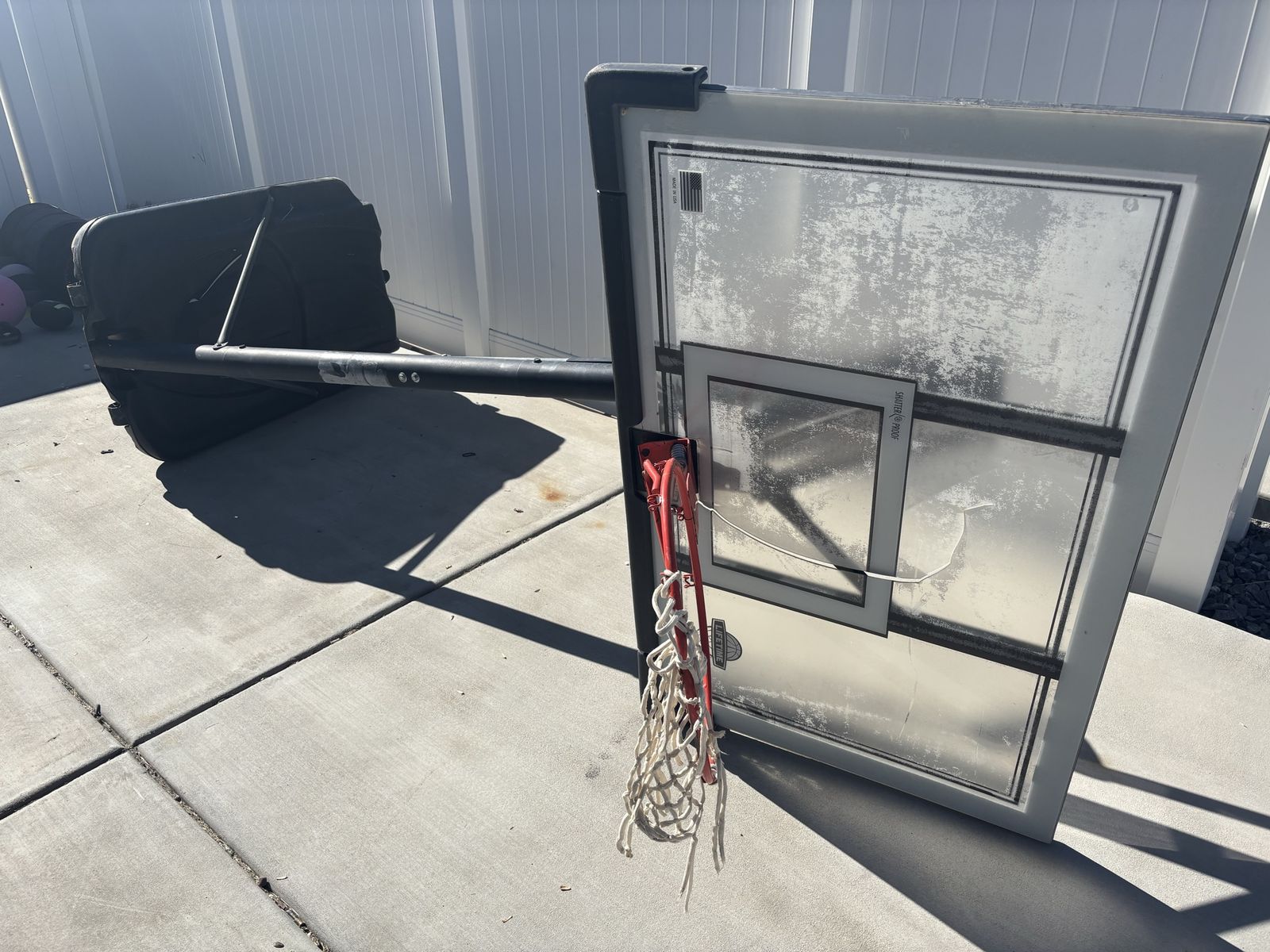 FREE - Lifetime Basketball Hoop