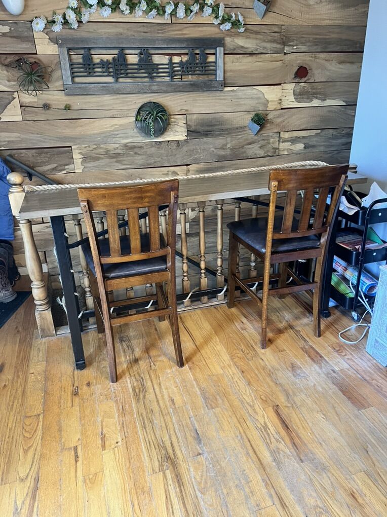 Counter Height Table And 2 Chairs