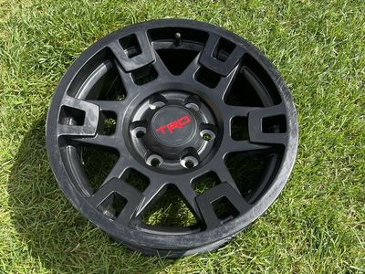 Toyota TRD Matte Black Wheel Rim