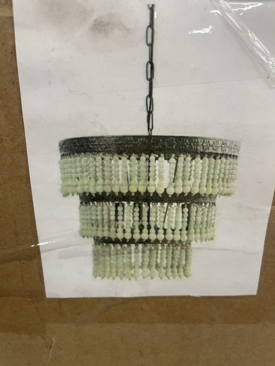 3 -Tier Beaded Chandelier