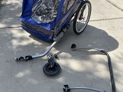 Schwinn Double Child Bike Trailer & Stroller Conversion Kit - Blue