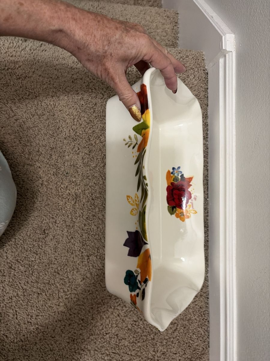 The Pioneer Woman "The Beautiful Floral" Lasagna Pan - White with Floral Design