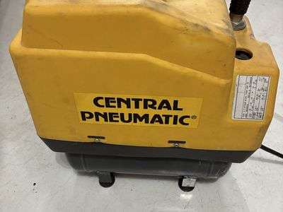 Central Pneumatic Portable Air Compressor - Used, Yellow/Black