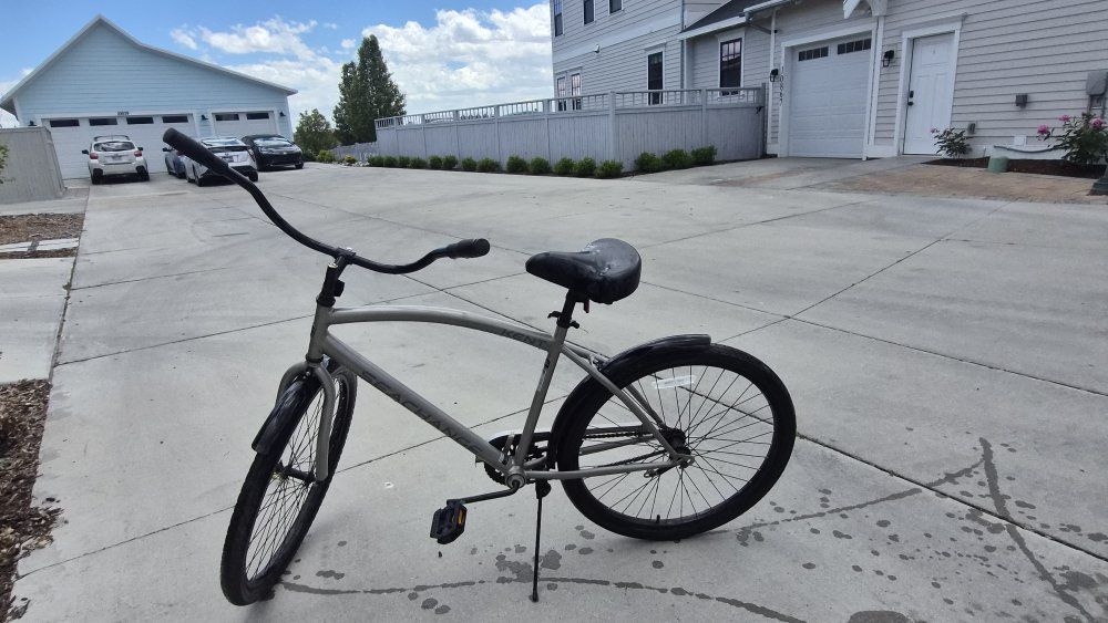 Kent Seachange Single Speed Cruiser Bike, Gray, 26" Wheels