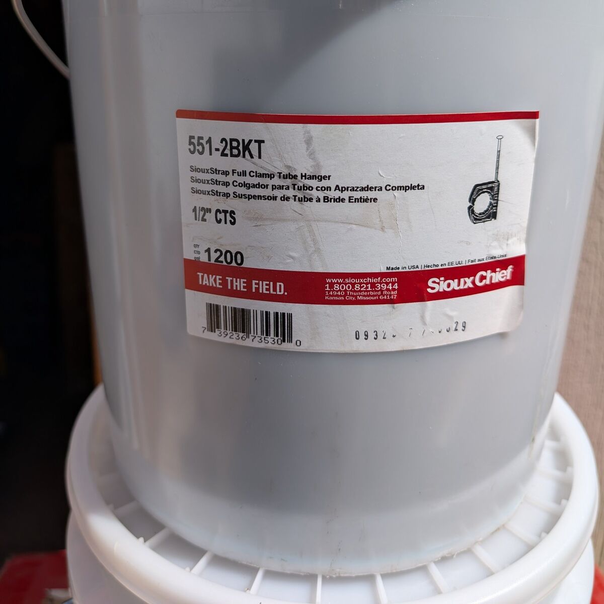 Sioux straps 1/2" Supply  hanger