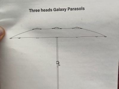10 or 12 foot wide outdoor umbrella New, no base
