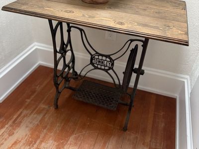 Vintage Sewing Machine looking Desk.
