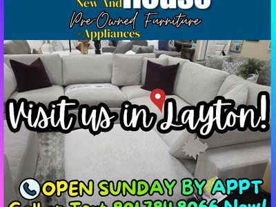 Open Sundays by Appt.
️New, ️Like-New, &️ Pre-owned ️Sectionals, Sofas,