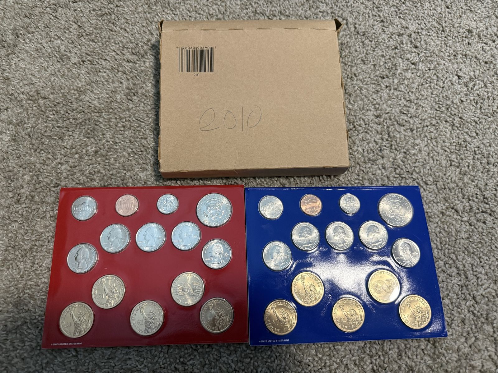 2010 US Mint Uncirculated Coin Set 28 Coins P & D Mint Marks