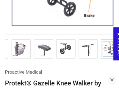 Proactive Protekt® Gazelle Portable Knee Walker